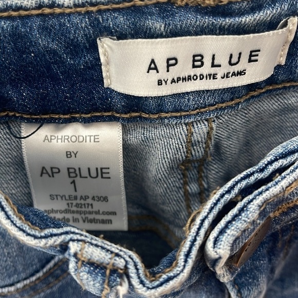 ❤️ AP BLUE Jeans Size 1 - Picture 4 of 4